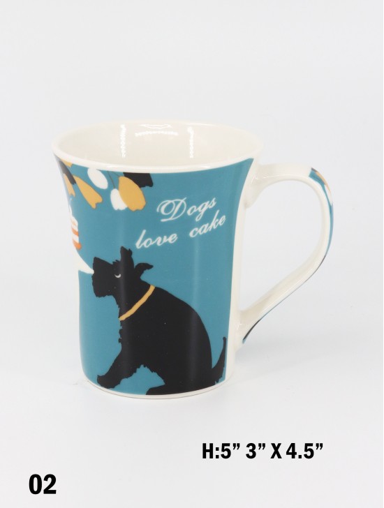 "Dogs Love Cake" Print Mug With Gift Box 350ml (12oz)